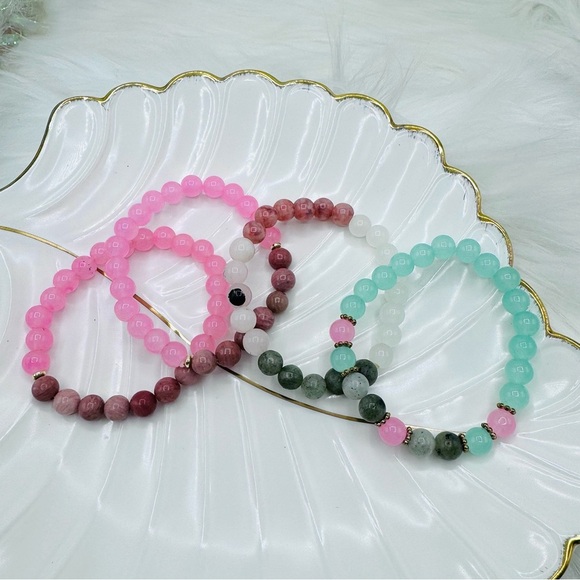 8mm Beaded Bracelets Bundle - Picture 1 of 4